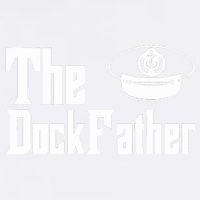 The Dock Father Captain Of The Boat Dad Funny Fathers Day Garment-Dyed Sweatshirt