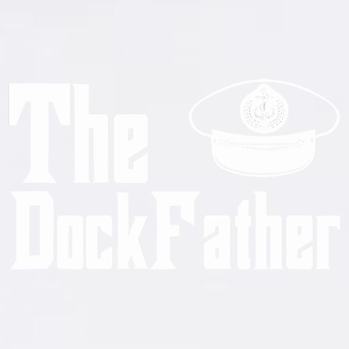 The Dock Father Captain Of The Boat Dad Funny Fathers Day Garment-Dyed Sweatshirt