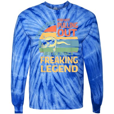 Thanks Dad For Not Pulling Out Funny Gifts From Daughter Son Tie-Dye Long Sleeve Shirt