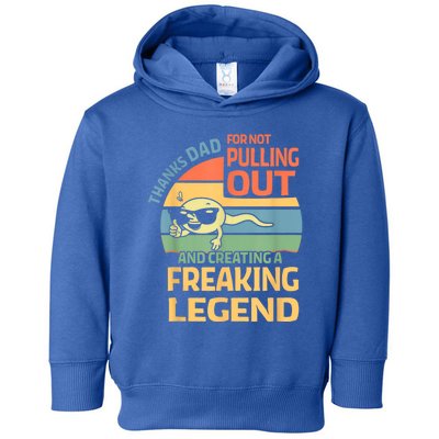 Thanks Dad For Not Pulling Out Funny Gifts From Daughter Son Toddler Hoodie