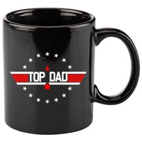 Top Dad Father's Day Airplane Pilot 11oz C Handle Ceramic Mug