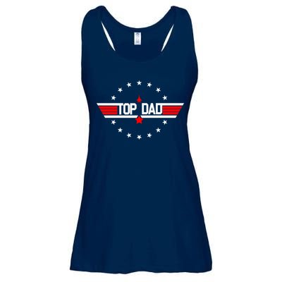 Top Dad Father's Day Airplane Pilot Ladies Essential Flowy Tank