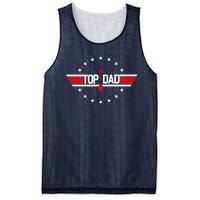 Top Dad Father's Day Airplane Pilot Mesh Reversible Basketball Jersey Tank