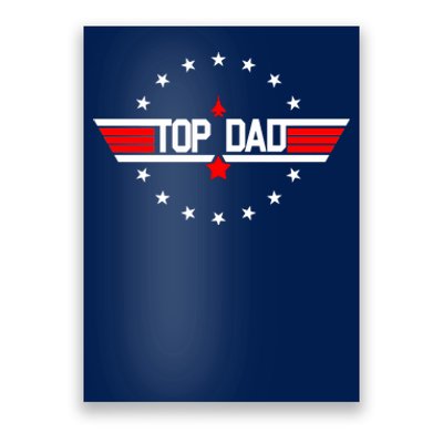 Top Dad Father's Day Airplane Pilot Poster