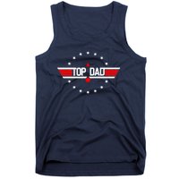 Top Dad Father's Day Airplane Pilot Tank Top