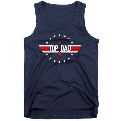 Top Dad Father's Day Airplane Pilot Tank Top