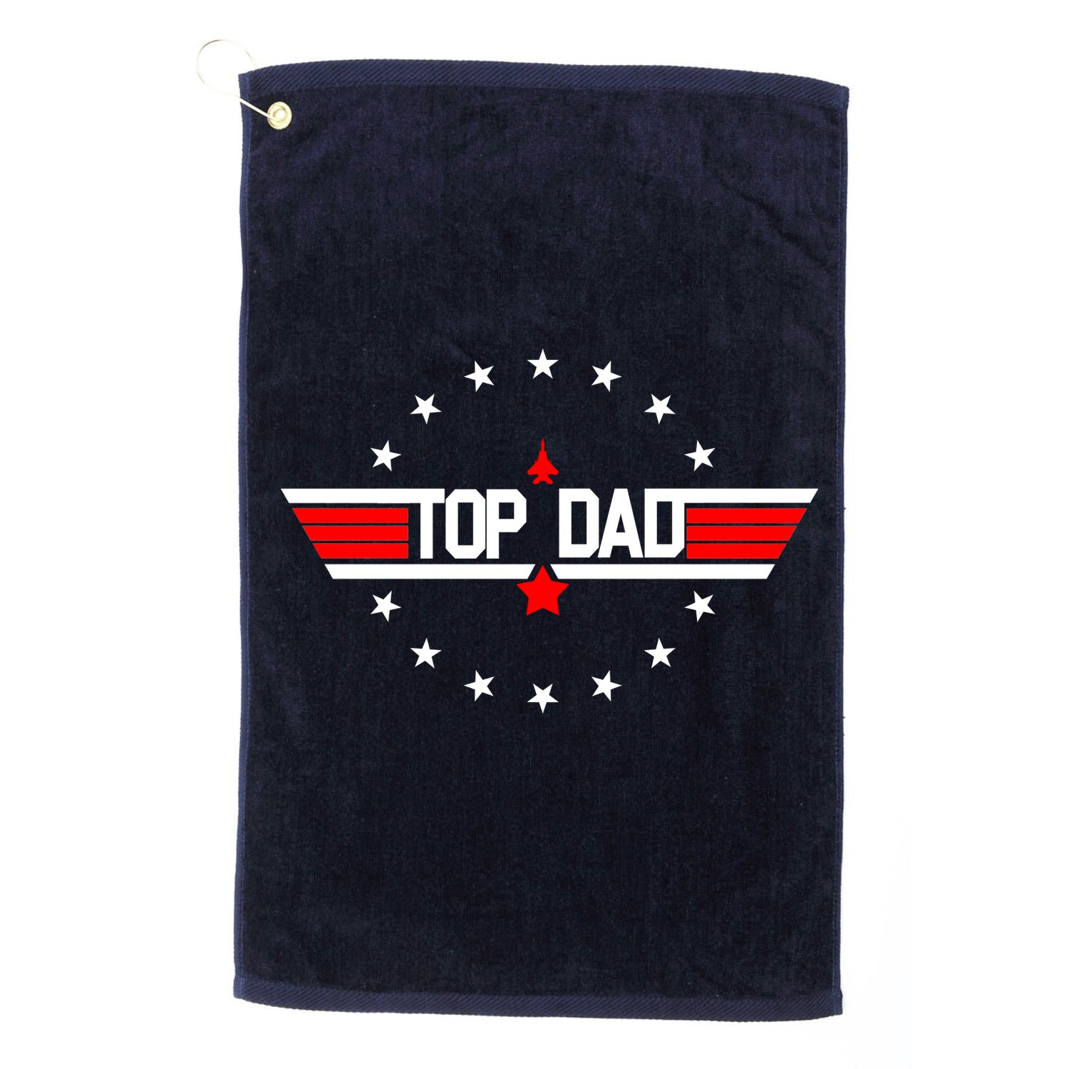 Top Dad Father's Day Airplane Pilot Golf Towel