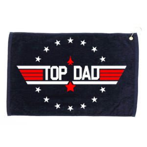 Top Dad Father's Day Airplane Pilot Grommeted Golf Towel