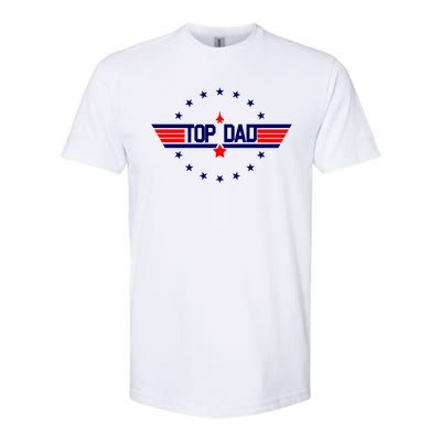 Top Dad Father's Day Airplane Pilot Softstyle® CVC T-Shirt