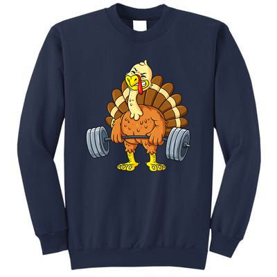 Turkey Deadlift Funny Thanksgiving Day Fitness Weightlifting Sweatshirt