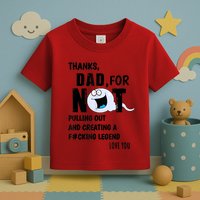 Thanks Dad For Not Pulling Out And Creating A Legend Father Toddler T-Shirt