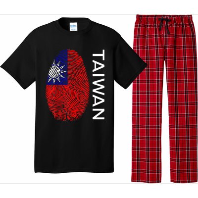 Taiwanese Dna Fingerprint Flag Taiwan Gift Pajama Set