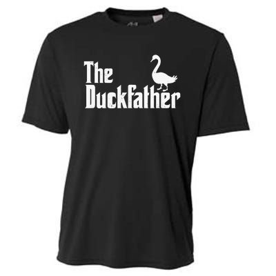 The Duck Father Duck Lover Quack Dad Fathers Day Goose Lover Cooling Performance Crew T-Shirt