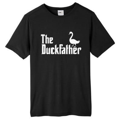 The Duck Father Duck Lover Quack Dad Fathers Day Goose Lover Tall Fusion ChromaSoft Performance T-Shirt