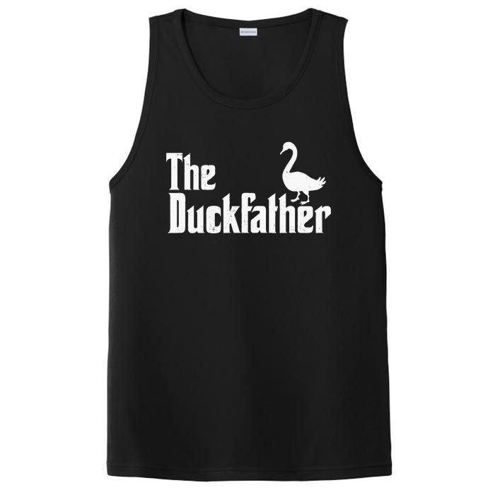 The Duck Father Duck Lover Quack Dad Fathers Day Goose Lover PosiCharge Competitor Tank