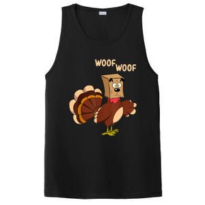 Thanksgiving Dog Fake Dog Woof Thanksgiving Turkey PosiCharge Competitor Tank