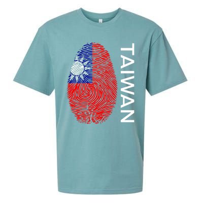 Taiwanese Dna Fingerprint Flag Taiwan Gift Sueded Cloud Jersey T-Shirt