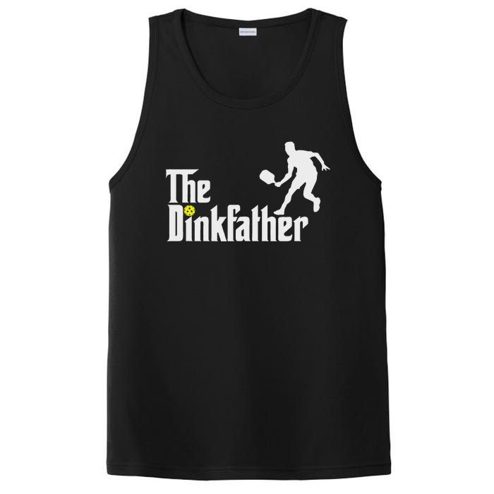 The Dink Father Pickleball Dad Funny Pickleball PosiCharge Competitor Tank