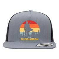 The Dadalorian Fathers Day Best Dad Number 1 Vintage Family Flat Bill Trucker Hat