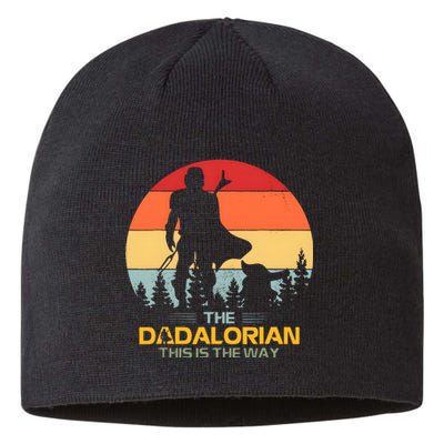 The Dadalorian Fathers Day Best Dad Number 1 Vintage Family Sustainable Beanie