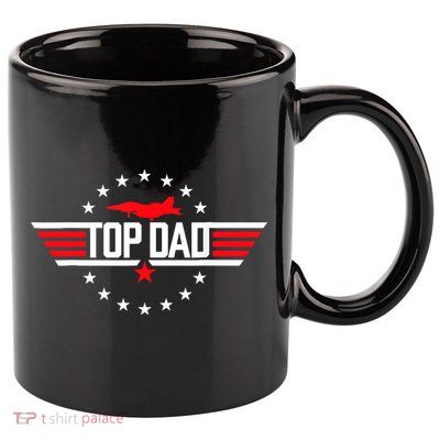 Top Dad Funny Fathers Day Birthday Surprise 11oz C Handle Ceramic Mug
