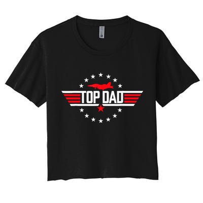 Top Dad Funny Fathers Day Birthday Surprise Crop Top