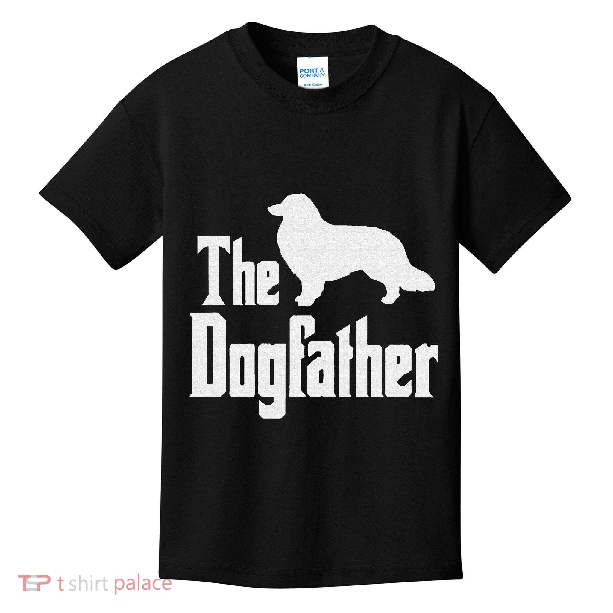 The Dogfather Funny Rough Collie  Funny Dog Gift Kids T-Shirt