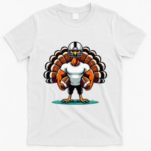 Turkey Day Football Player Fall Thanksgiving T-Shirt