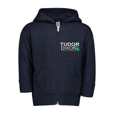 Tudor Dixon For Governor Toddler Zip Fleece Hoodie