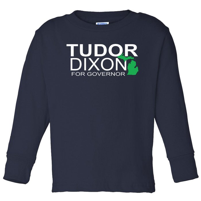 Tudor Dixon For Governor Toddler Long Sleeve Shirt