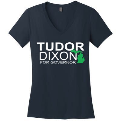Tudor Dixon For Governor Women's V-Neck T-Shirt