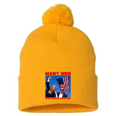 Trump Defiant Fist Pom Pom 12in Knit Beanie