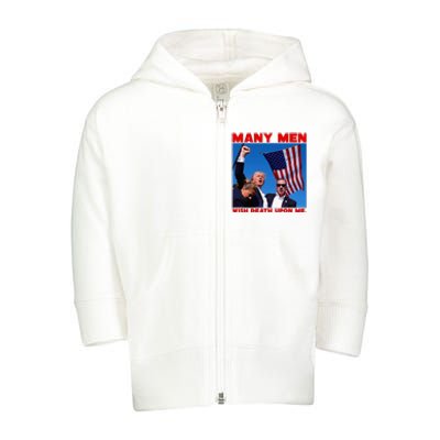 Trump Defiant Fist Toddler Zip Fleece Hoodie