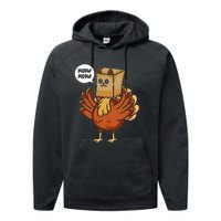 Thanksgiving Day Fake Cat Turkey Meow Animal Farmer Performance Fleece Hoodie