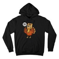 Thanksgiving Day Fake Cat Turkey Meow Animal Farmer Hoodie