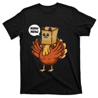 Thanksgiving Day Fake Cat Turkey Meow Animal Farmer T-Shirt