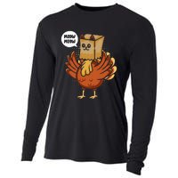 Thanksgiving Day Fake Cat Turkey Meow Animal Farmer Cooling Performance Long Sleeve Crew