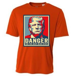 Trump Danger For The Deepbluestate Cooling Performance Crew T-Shirt