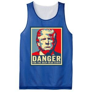 Trump Danger For The Deepbluestate Mesh Reversible Basketball Jersey Tank