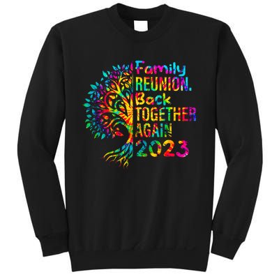 Tie Dye Family Reunion Back Together Again Family Reunion Sweatshirt