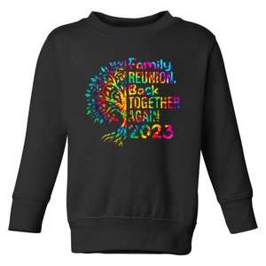 Tie Dye Family Reunion Back Together Again Family Reunion Toddler Sweatshirt