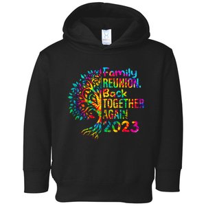 Tie Dye Family Reunion Back Together Again Family Reunion Toddler Hoodie