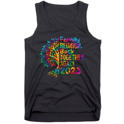 Tie Dye Family Reunion Back Together Again Family Reunion Tank Top