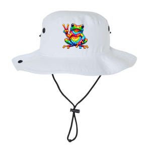 Tie Dye Frog Peace Sign Hippie Legacy Cool Fit Booney Bucket Hat