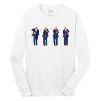 Trump Dance Funny Pro Trump 2024 Vote Trump President Maga Tall Long Sleeve T-Shirt