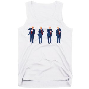 Trump Dance Funny Pro Trump 2024 Vote Trump President Maga Tank Top