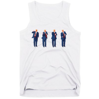 Trump Dance Funny Pro Trump 2024 Vote Trump President Maga Tank Top