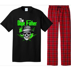 The Dope Father Worlds Dopest Dad Papa Weed Smoke Cannabis Pajama Set