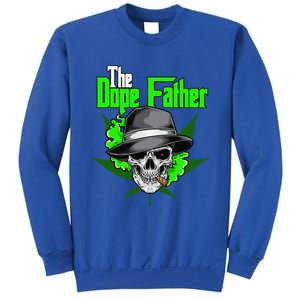 The Dope Father Worlds Dopest Dad Papa Weed Smoke Cannabis Sweatshirt