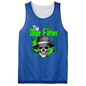 The Dope Father Worlds Dopest Dad Papa Weed Smoke Cannabis Mesh Reversible Basketball Jersey Tank